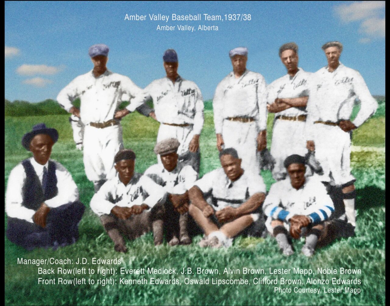 Picture of the Amber Valley Baseball Team