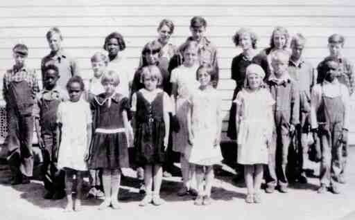 Old photo of some young students at Campsie school