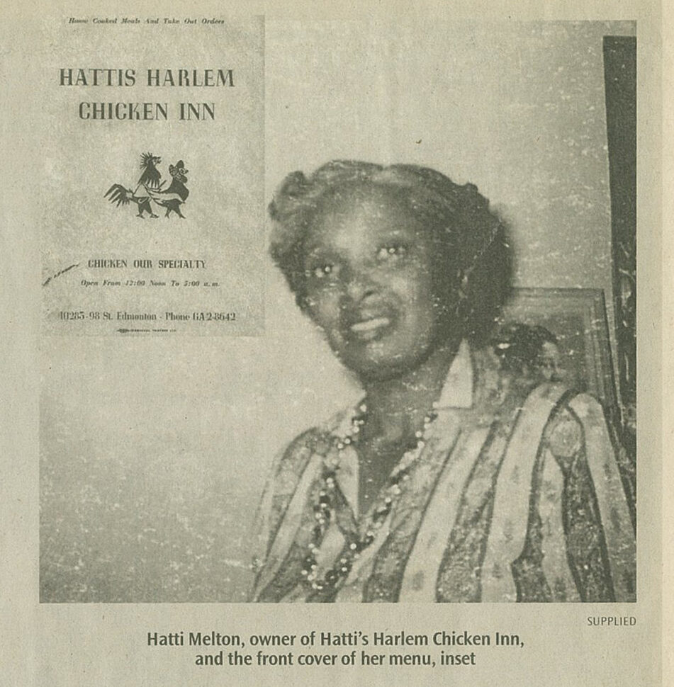 Newspaper article about Hatti's Harlem Chicken Inn