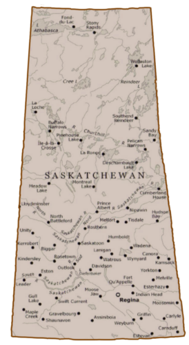 Map of Saskatchewan